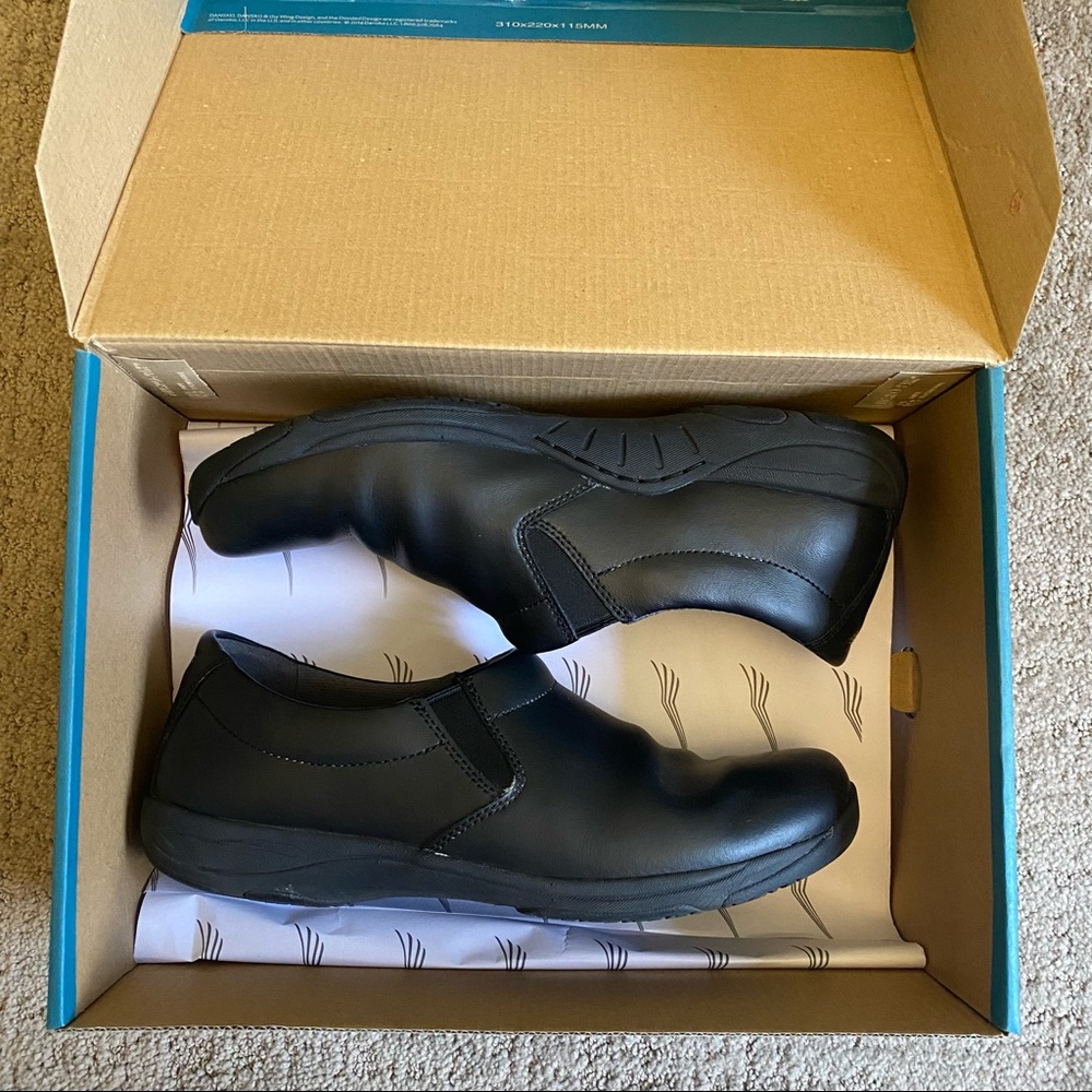 Dansko Black Ellie Leather Shoes size 40